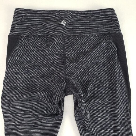 Athleta Mind Over Matter Crop Leggings Womens Small Space Dye Crisscross Capri - Picture 8 of 14
